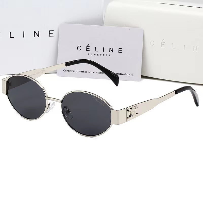 Oval-frametone METAL SUNGLASSES