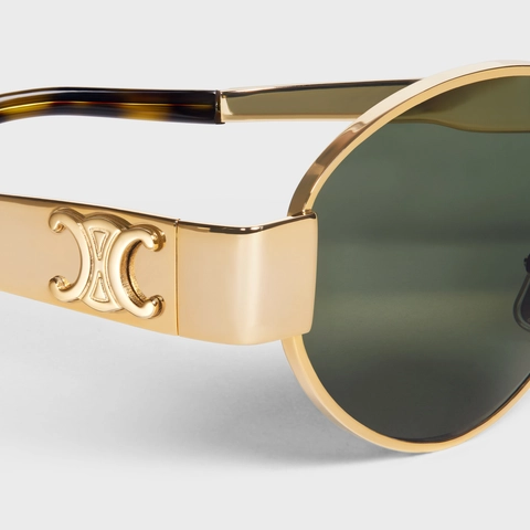 Oval-frametone METAL SUNGLASSES