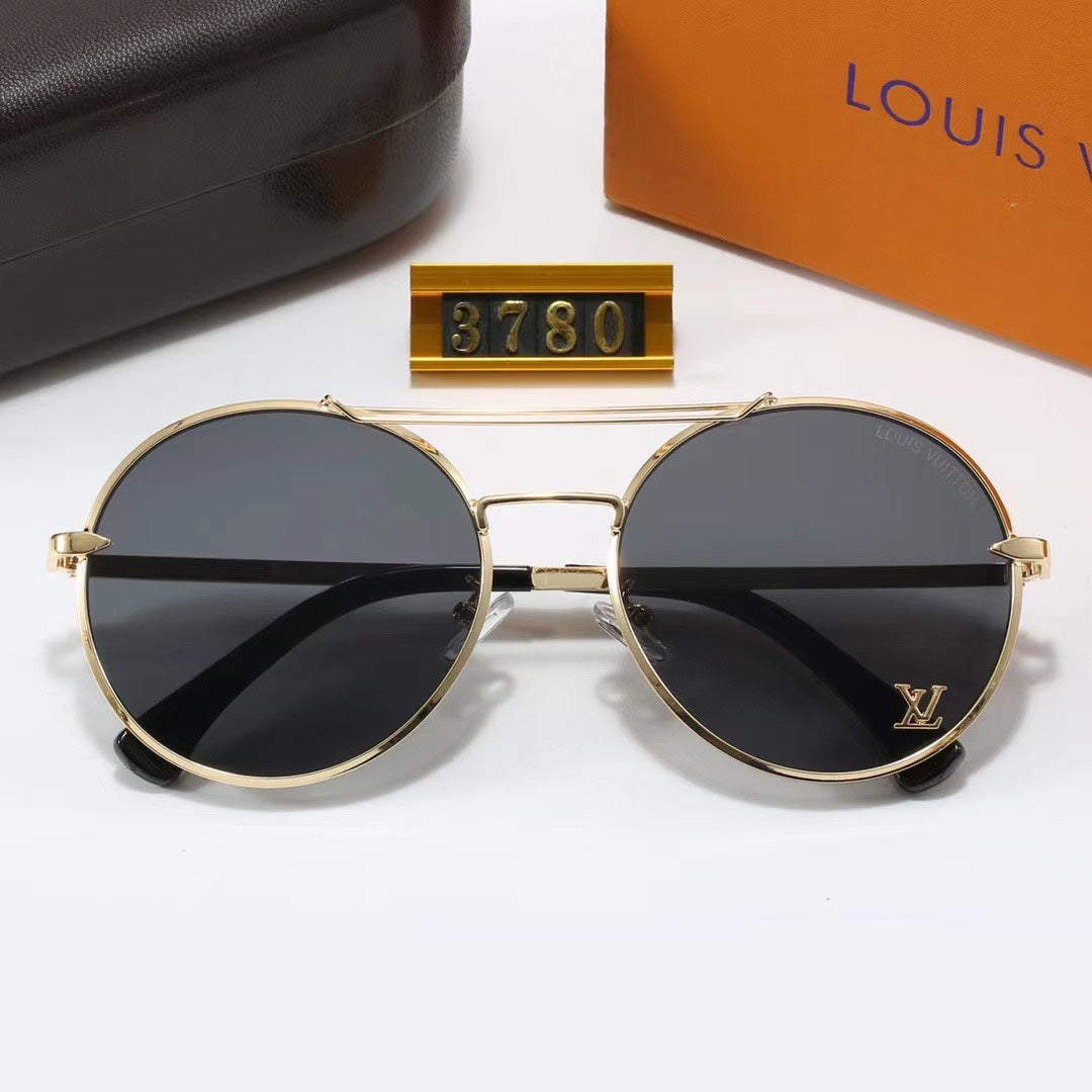 Full Logo Round Sunglasses