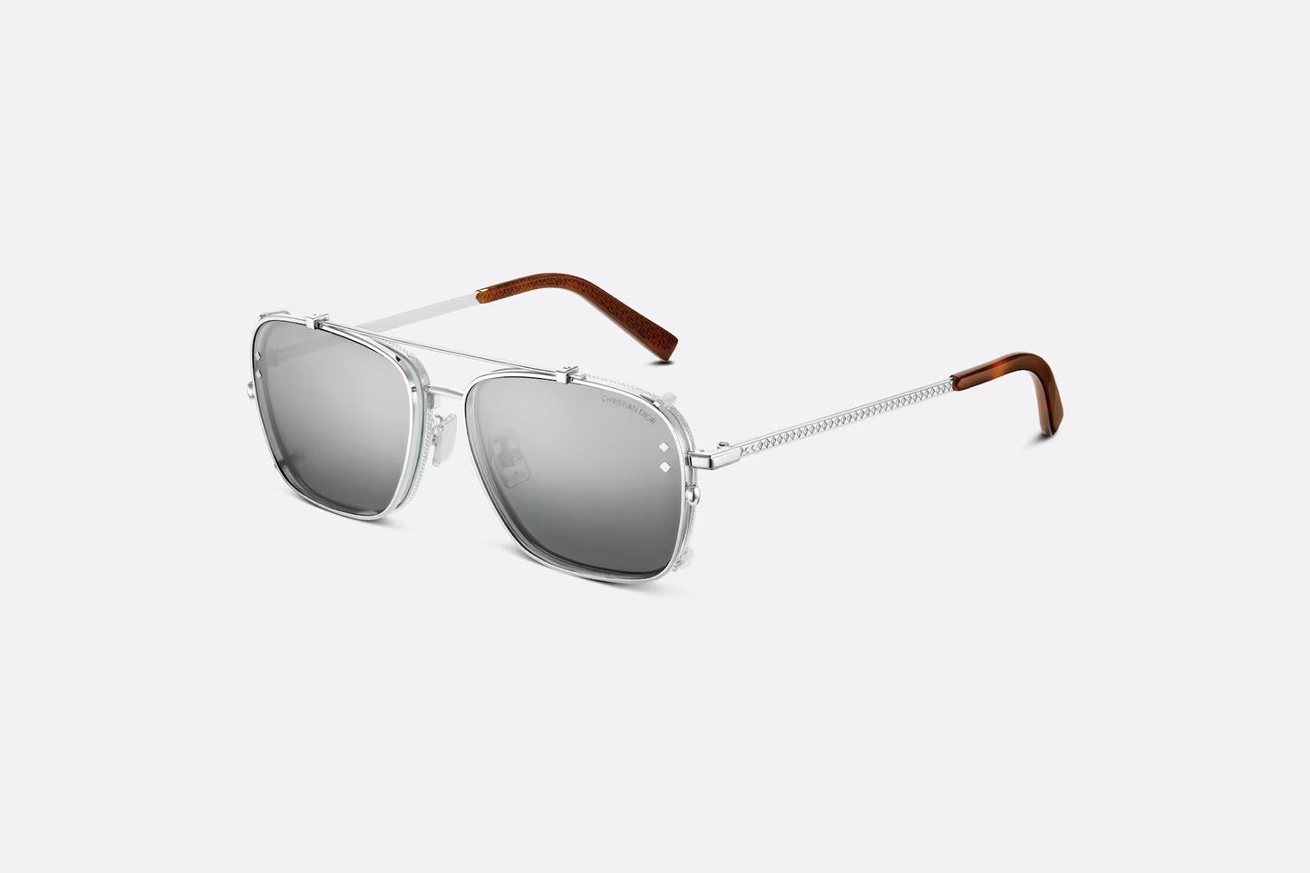 Light Blue and Silver Mirrored Square Sunglasses CDDMS4U