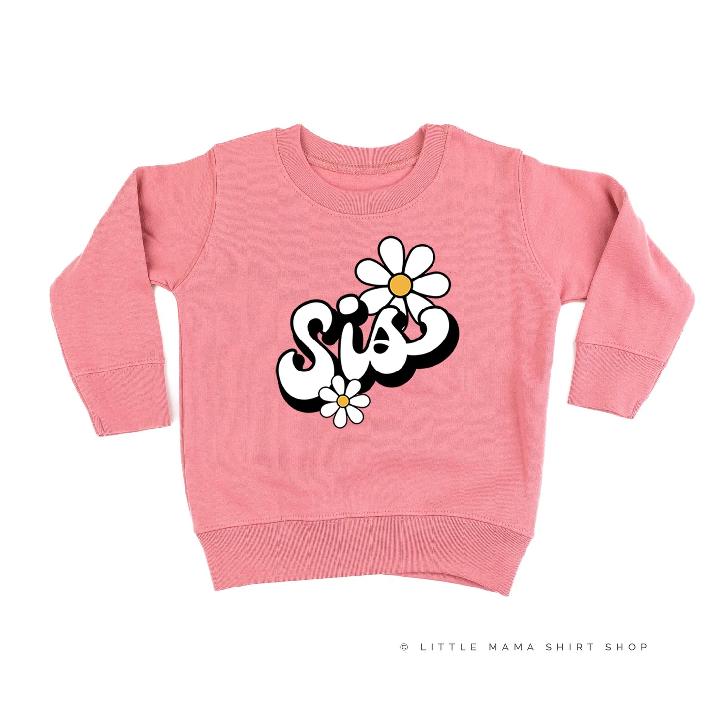 DAISY - SIS - w/ Full Daisy on Back - Child Sweater